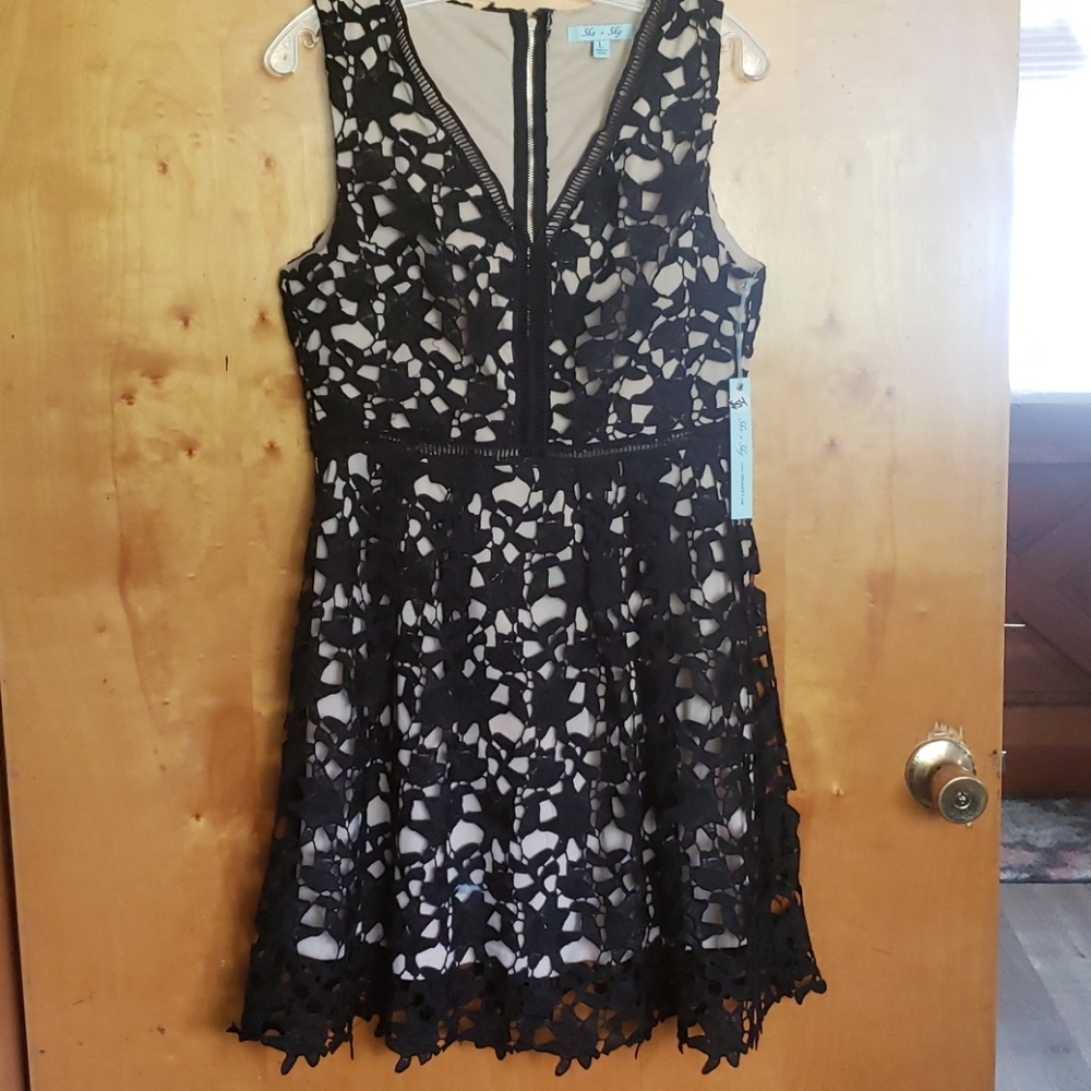 She + Sky Lace Dress
